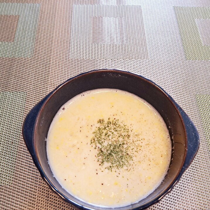 生とうもろこしで!コーンスープ